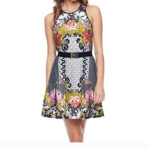 JUICY Couture Angel Combo Eloise printed Dress Sz-M